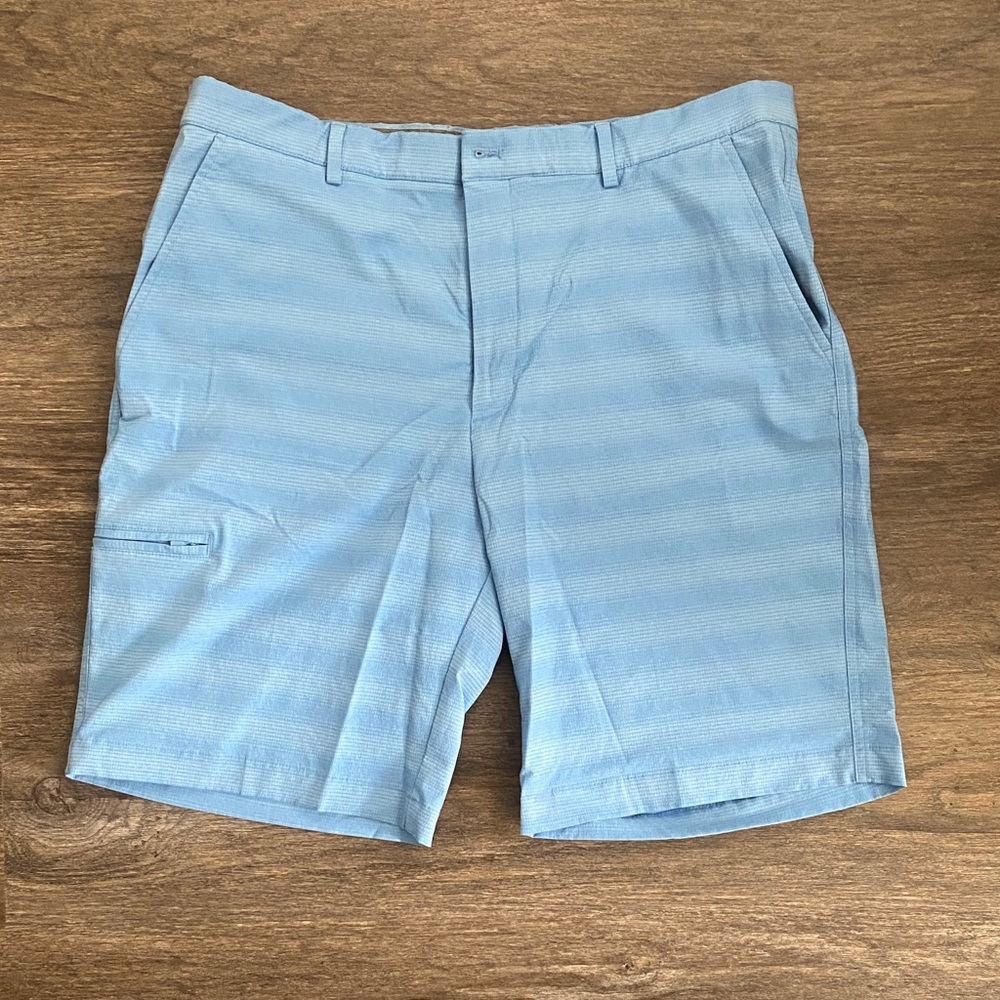 Greg Norman Collection Sky Blue Men's Flat Front Shorts